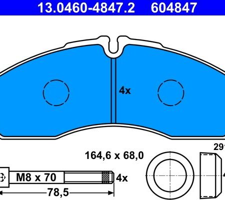 KLOCKI HAMULCOWE PRZOD  IVECO DAILY II 99- 13.0460-4847.2