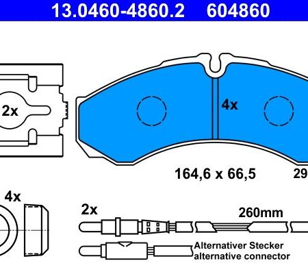 KLOCKI HAMULCOWE TYL  RENAULT MASCOTT 99-04 13.0460-4860.2