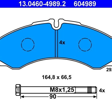 KLOCKI HAMULCOWE PRZOD  IVECO DAILY 99- 13.0460-4989.2
