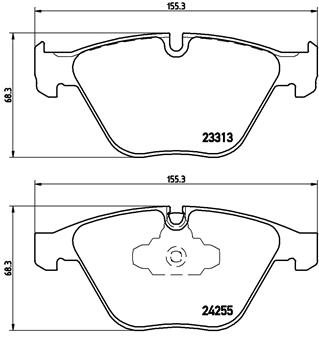 KLOCKI HAMULCOWE  BMW E90 05- P 06 055