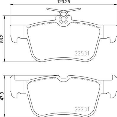 KLOCKI HAMULCOWE TYL  FORD KUGA 12- P 24 175
