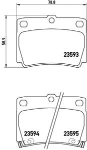 KLOCKI HAMULCOWE  MITSUBISHI PAJERO II P 54 026