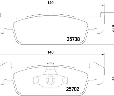 KLOCKI HAMULCOWE PRZOD  DACIA SMART FORTWO 14- P 68 060
