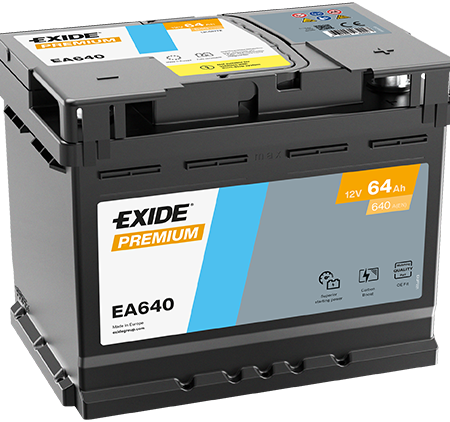 AKUMULATOR EXIDE PREMIUM P+ 64AH/640A EA640
