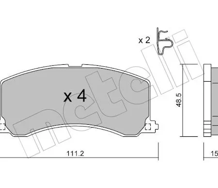 KLOCKI HAMULCOWE  SUZUKI BALENO 95-99 CZUJ 22-0248-0