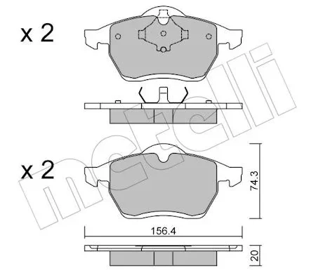 KLOCKI HAMULCOWE  FORD SEAT VW SHARAN 95-00 22-0279-0