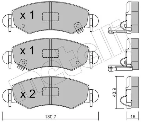 KLOCKI HAMULCOWE  SUZUKI IGNIS II 03- CZUJ 22-0339-1