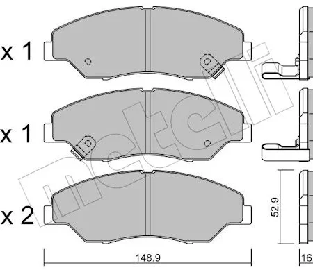 KLOCKI HAMULCOWE  KIA SPORTAGE 99-03 22-0376-0