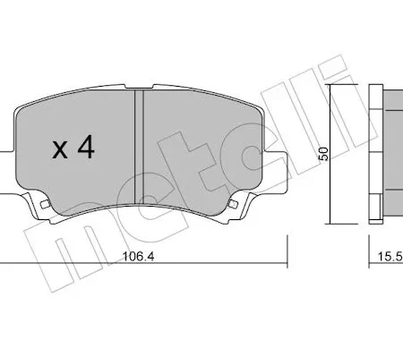 KLOCKI HAMULCOWE  SUZUKI WAGON R+ 97-00 22-0419-0