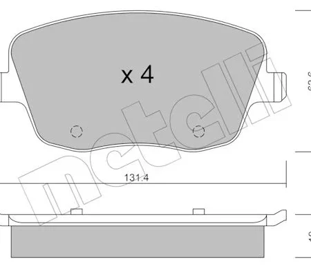 KLOCKI HAMULCOWE  SKODA FABIA 99- 22-0547-0