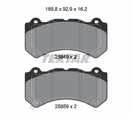 KLOCKI HAMULCOWE PRZOD  JEEP GRAND CHEROKEE IV 2584901