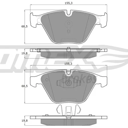 KLOCKI HAMULCOWE PRZOD  BMW 3 E90 05- 13-251
