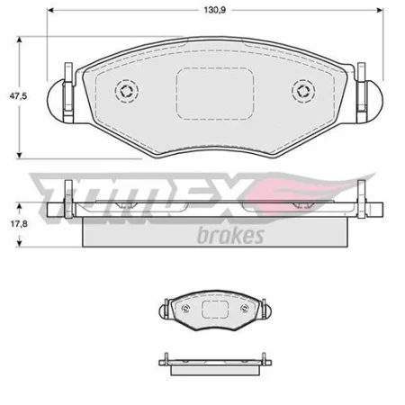 KLOCKI HAMULCOWE  PEUGEOT 206 00- 13-43