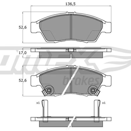 KLOCKI HAMULCOWE PRZOD  SUZUKI LIANA 01- 16-08