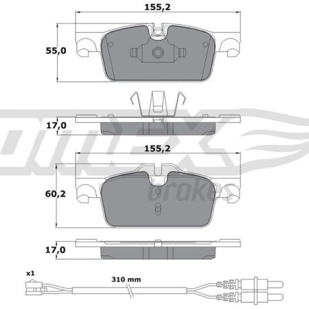 KLOCKI HAMULCOWE PRZOD  PEUGEOT 508 10- 17-31