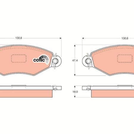 KLOCKI HAMULCOWE  CITROEN XSARA GDB1321