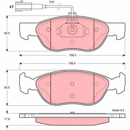KLOCKI HAMULCOWE  ALFA ROMEO 145/146 GDB1387