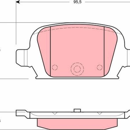 KLOCKI HAMULCOWE  OPEL CORSA C 1,8 16V 00- GDB1412