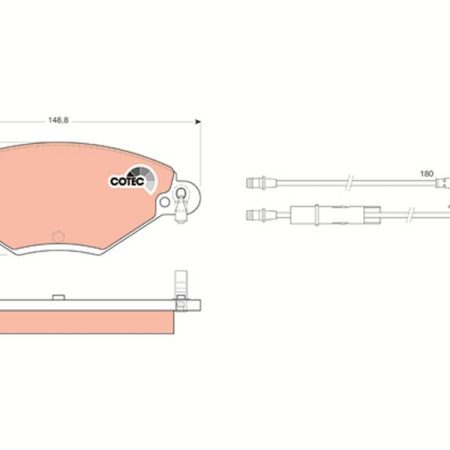 KLOCKI HAMULCOWE  CITROEN C5 GDB1448