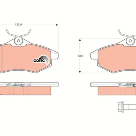KLOCKI HAMULCOWE  CITROEN C2/C3 GDB1495