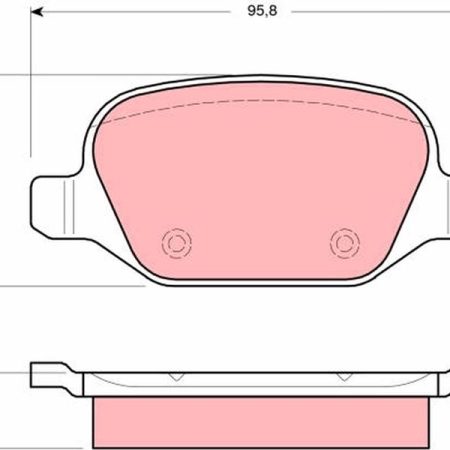 KLOCKI HAMULCOWE  ALFA ROMEO 147 GDB1520