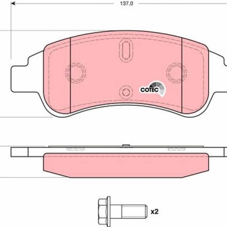 KLOCKI HAMULCOWE  CITROEN C4 04- GDB1623