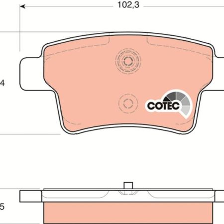KLOCKI HAMULCOWE  CITROEN C4 GDB1692