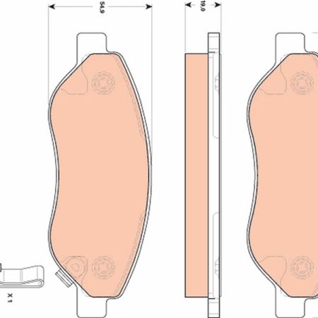 KLOCKI HAMULCOWE  OPEL CORSA D GDB1713