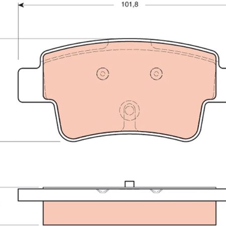 KLOCKI HAMULCOWE  OPEL CORSA D 08.06- GDB1714