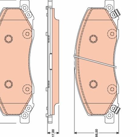 KLOCKI HAMULCOWE  OPEL INSIGNIA 18" GDB1781