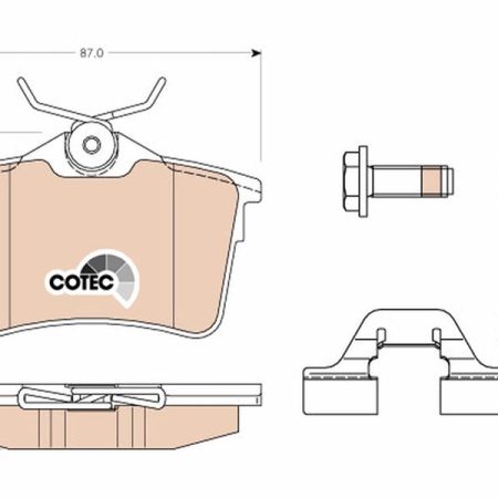 KLOCKI HAMULCOWE TYL  CITROEN BERLINGO 08- GDB1799
