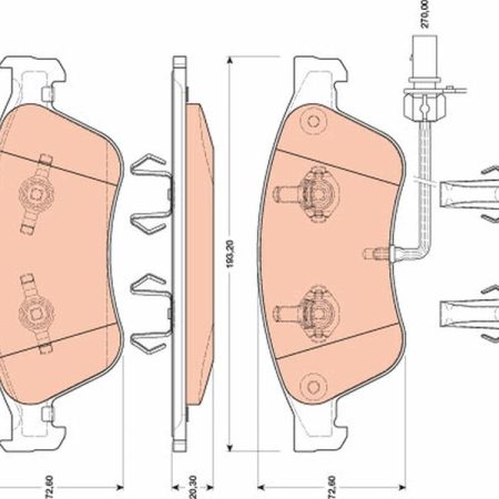 KLOCKI HAMULCOWE  AUDI A8 GDB1811