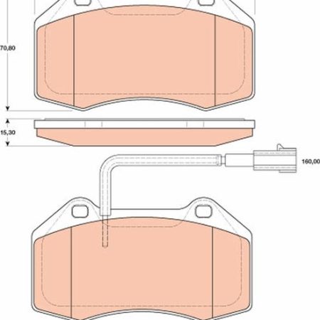 KLOCKI HAMULCOWE  ALFA ROMEO MITO 1.4TB GDB1812