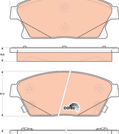 KLOCKI HAMULCOWE  OPEL ASTRA J GDB1847