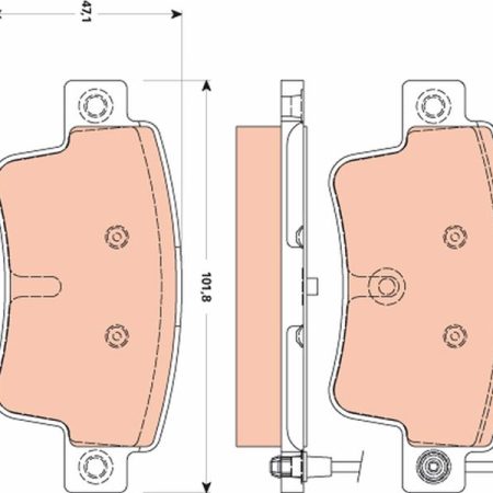 KLOCKI HAMULCOWE  FIAT PUNTO EVO 09- GDB1872