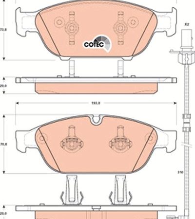 KLOCKI HAMULCOWE  AUDI A6 11- GDB1897