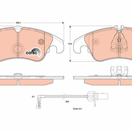 KLOCKI HAMULCOWE  AUDI A6 11- GDB1908