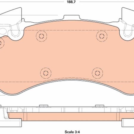 KLOCKI HAMULCOWE  AUDI A6 2.0TDI 03.11- GDB1911