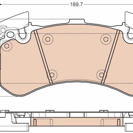 KLOCKI HAMULCOWE  AUDI A8 3.0TDI 09.11- GDB1976