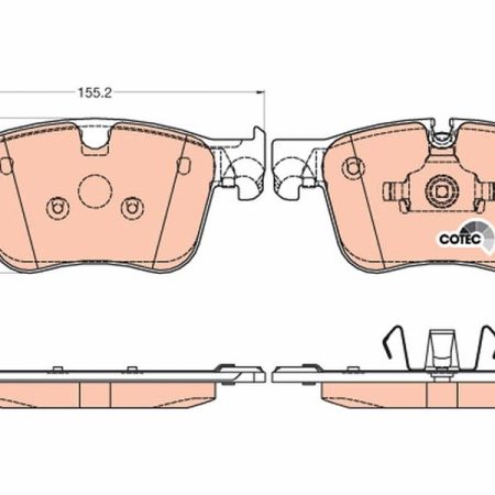 KLOCKI HAMULCOWE  CITROEN C4 PICASSO II 13- GDB2035