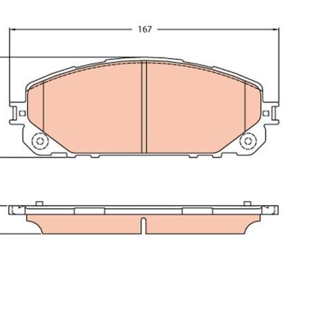 KLOCKI HAMULCOWE  JEEP CHEROKEE 14- GDB2094