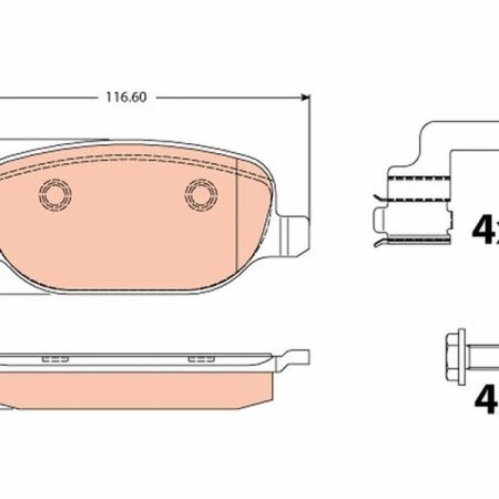 KLOCKI HAMULCOWE  ALFA ROMEO 159 05-11 GDB2129