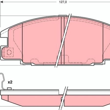 KLOCKI HAMULCOWE  OPEL CAMPO 96- GDB3161
