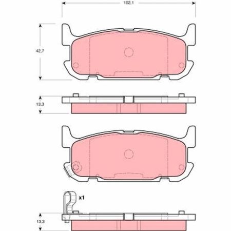 KLOCKI HAMULCOWE  MAZDA MX5 00- GDB3318