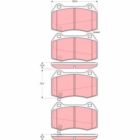 KLOCKI HAMULCOWE  NISSAN 350Z GDB3381