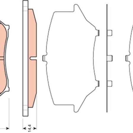 KLOCKI HAMULCOWE  MAZDA MX-5 03.05- GDB3401