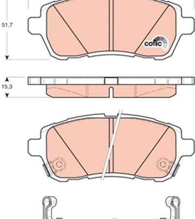 KLOCKI HAMULCOWE  MAZDA 2 GDB3437