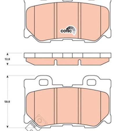 KLOCKI HAMULCOWE  NISSAN 370 Z GDB3515