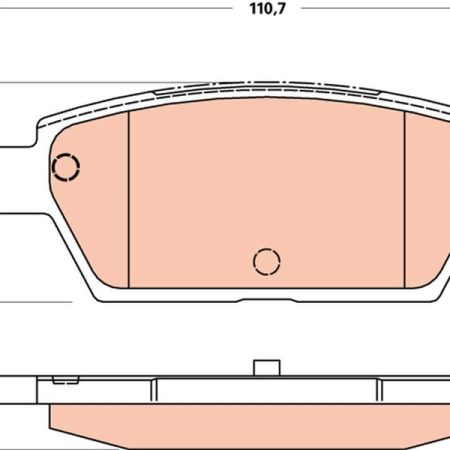 KLOCKI HAMULCOWE TYL  MAZDA GDB3517