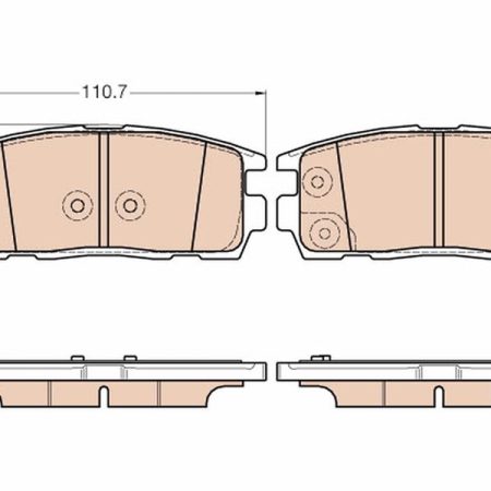 KLOCKI HAMULCOWE  CHEVROLET CAPTIVA 03.11- GDB3566